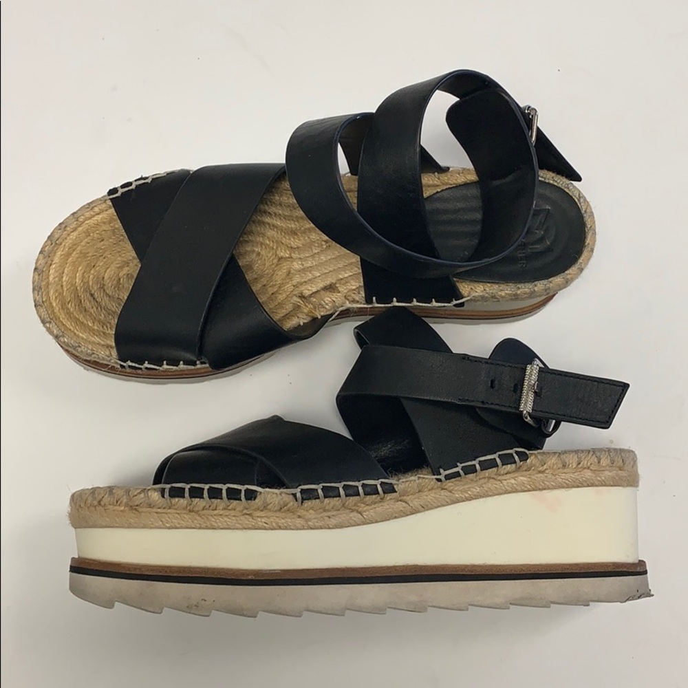 Marc Fisher M platform espadrille strappy sandals